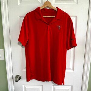 Tampa Bay Buccaneers Mens Nike Dri-Fit  Polo Short Sleeve NFL Shirt Size Large